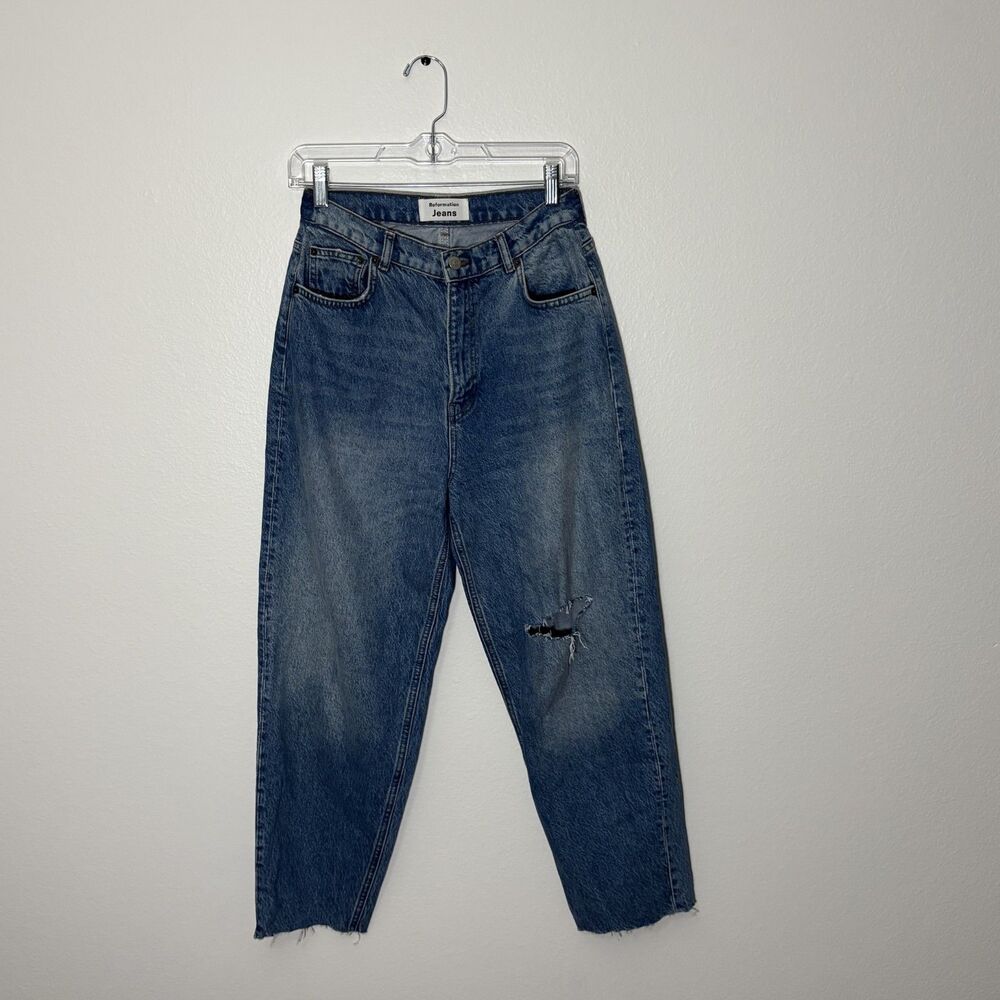 Reformation Jeans Relaxed Fit 28 Shasta Wash See Description